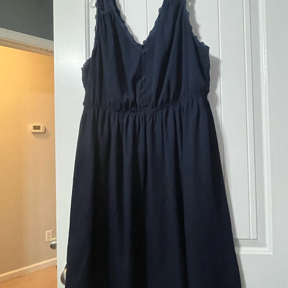 Torrid Navy Blue Mini Dress with V-Neck